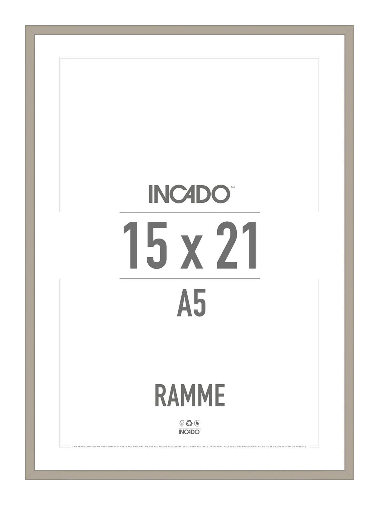 Marrakesh brunlig ramme - Incado NordicLine - 15 x 21 cm 15 x 21  cm Ramme