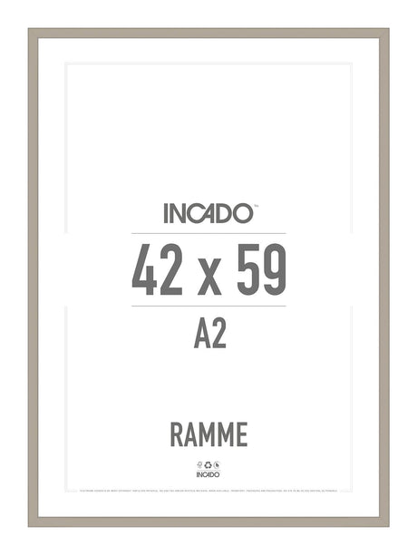 Marrakesh brunlig ramme - Incado NordicLine - 42 x 59,4 cm / A2 42 x 59,4  / A2 cm Ramme