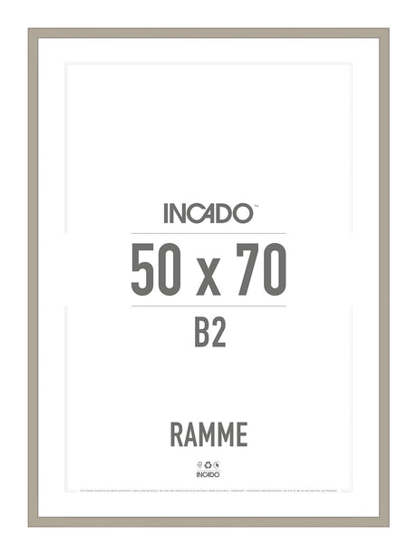 Marrakesh brunlig ramme - Incado NordicLine - 50 x 70 cm 50 x 70  cm Ramme