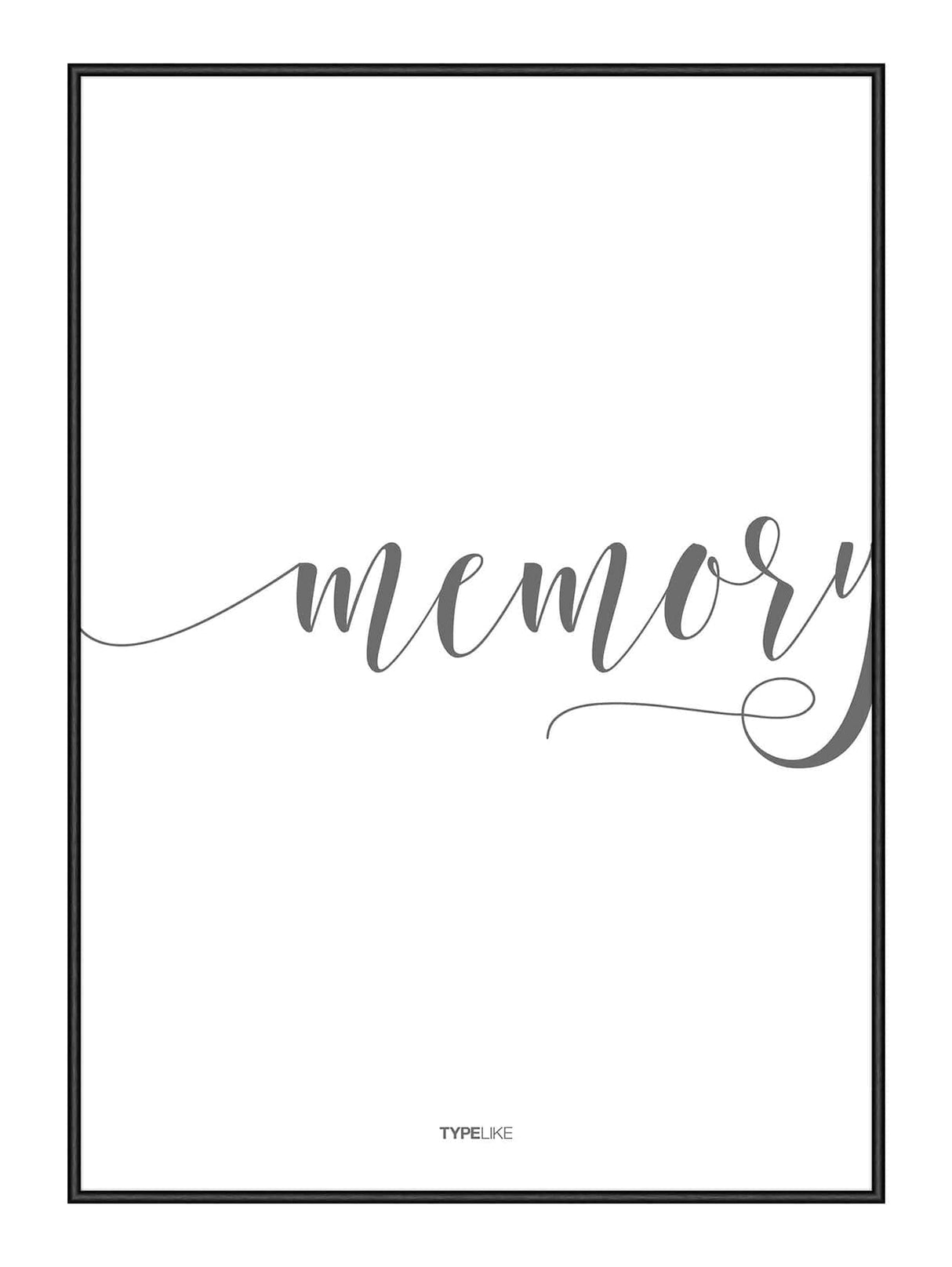 Memory 21 x 29,7  / A4 cm Plakat