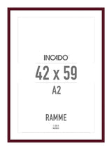 Red wine rød ramme - Incado NordicLine - 42 x 59,4 cm / A2 42 x 59,4  / A2 cm Ramme