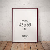 Red wine rød ramme - Incado NordicLine - 42 x 59,4 cm / A2