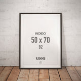 Røget egetræsramme 15mm - Massiv eg - Incado NordicLine - 50 x 70 cm