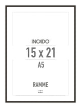 Sort aluminiumsramme - Incado NordicLine - 15 x 21 cm 15 x 21  cm Ramme