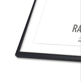 Sort aluminiumsramme - Incado NordicLine - 21 x 29,7 cm / A4