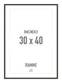 Sort aluminiumsramme - Incado NordicLine - 30 x 40 cm 30 x 40  cm Ramme