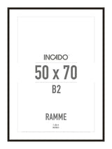 Sort aluminiumsramme - Incado NordicLine - 50 x 70 cm 50 x 70  cm Ramme