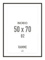 Sort aluminiumsramme - Incado NordicLine - 50 x 70 cm 50 x 70  cm Ramme
