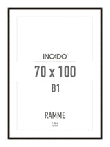 Sort aluminiumsramme - Incado NordicLine - 70 x 100 cm 70 x 100  cm Ramme
