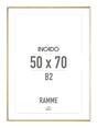 Messing aluminiumsramme - Incado NordicLine - 50 x 70 cm 50 x 70  cm Ramme