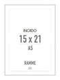 Hvid aluminiumsramme - Incado NordicLine - 15 x 21 cm 15 x 21  cm Ramme