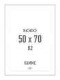 Hvid aluminiumsramme - Incado NordicLine - 50 x 70 cm 50 x 70  cm Ramme
