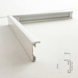 Hvid aluminiumsramme - Incado NordicLine - 50 x 70 cm