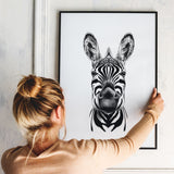Plakat - Face Of A Zebra - Incado