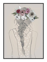 Plakat - Girl With The Flowers - Incado