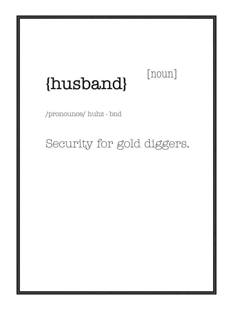 Plakat - Husband - Incado
