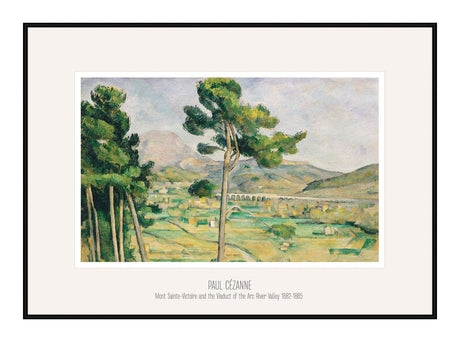 Plakat - Mont Sainte-Victoire and the Viaduct of the Arc River Valley - Incado