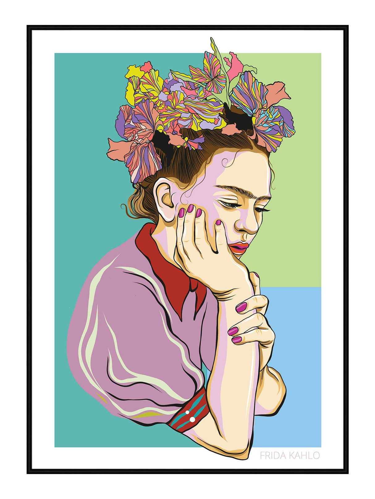 Art Oublié - Ung Frida 21 x 29,7 / A4 cm Plakat