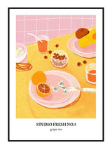 Studio Fresh - Grape Me 21 x 29,7 / A4 cm Plakat