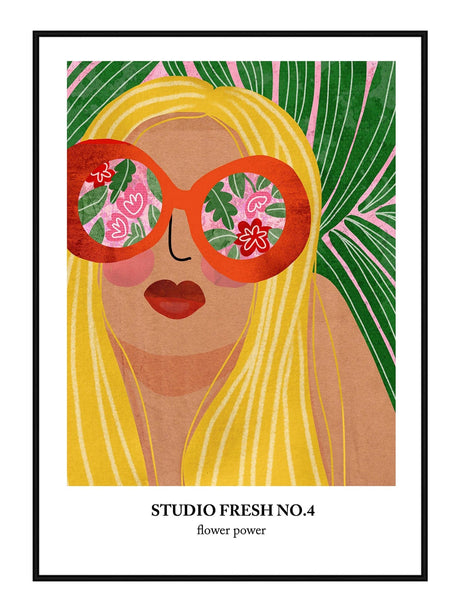 Studio Fresh - Flower Power 21 x 29,7 / A4 cm Plakat