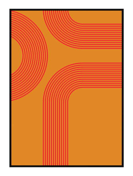 Plakat - Orange Lines - Incado