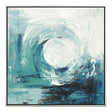 Unika Blue 100 x 100  cm Håndmalet maleri