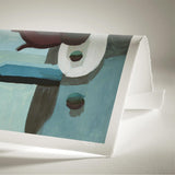 Luksus plakat med blå ramme - Table - Artist Paper - Incado