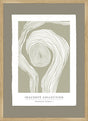 Luksus plakat med egetræsramme - Ongoing Spiral Oak - Artist Paper - Incado