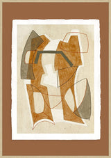 Brown Abstract - Artist Paper - Colour Collection 50 x 70 cm Artist Paper