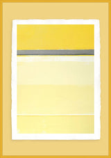 Luksus plakat med gul ramme - Yellow Horizon - Artist Paper - Incado