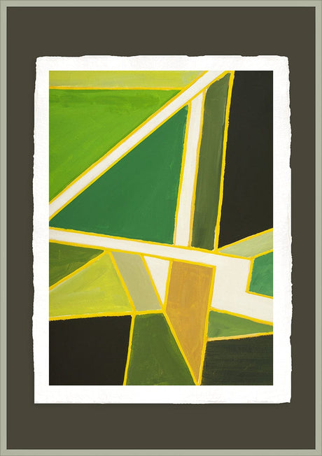 Green Geometric - Artist Paper - Colour Collection 50 x 70 cm Artist Paper