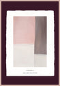 Luksus plakat med lyserød ramme - Elementary II - Artist Paper - Incado
