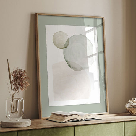 Luksus plakat med egetræsramme - Bubble Tea Oak - Artist Paper - Incado