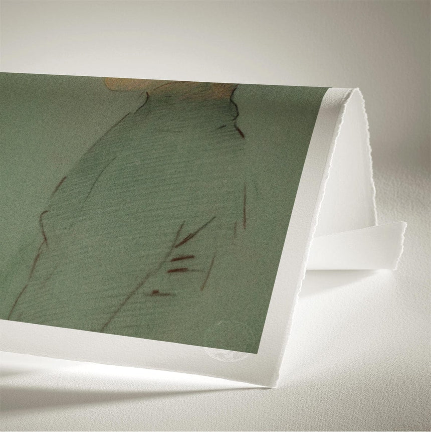 Luksus plakat med grøn ramme - Concentrating - Artist Paper - Incado