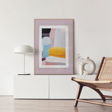 Luksus plakat med lyserød ramme - Daybreak - Artist Paper - Incado