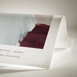 Luksus plakat med lilla ramme - Elementary Pastel - Abstract I - Artist Paper - Incado