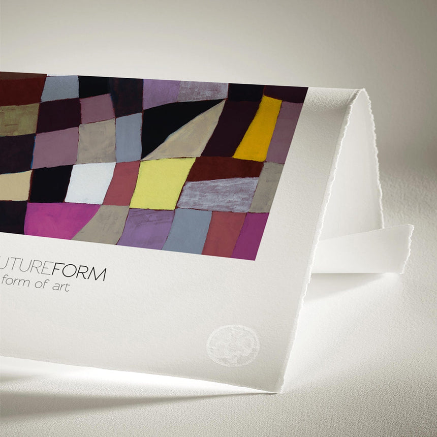 Luksus plakat med lilla ramme - Form of Art I - Artist Paper - Incado