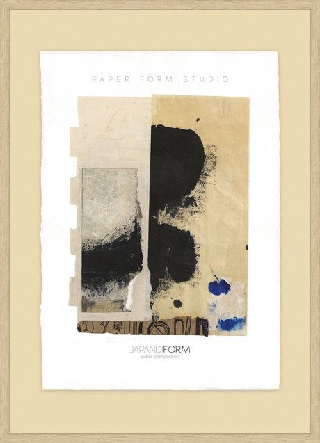 Luksus plakat med brun ramme - Paper Composition II - Artist Paper - Incado