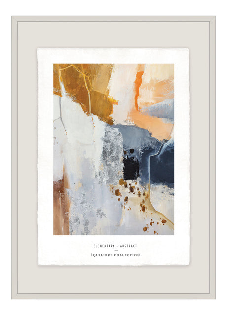 Luksus plakat med beige ramme - Abstract I - Artist Paper - Incado
