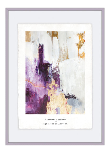 Luksus plakat med lilla ramme - Abstract IV - Artist Paper - Incado