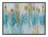Blue 90 x 120  cm Håndmalet maleri