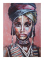 Håndlavet maleri - African Beauty - Mixed media - Incado