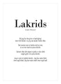 Art Card - Lakrids - Incado