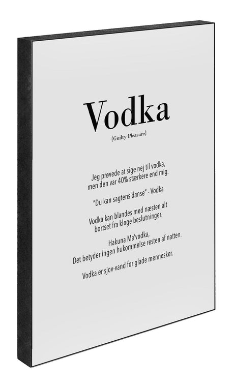 Vodka 15 x 21  cm Art Blocks