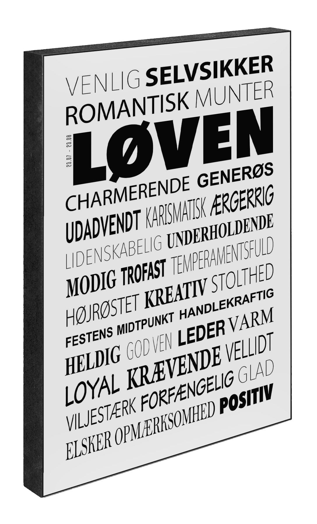 Løven 15 x 21  cm Art Blocks