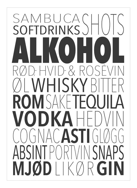 Alkohol 15 x 21  cm Art Cards