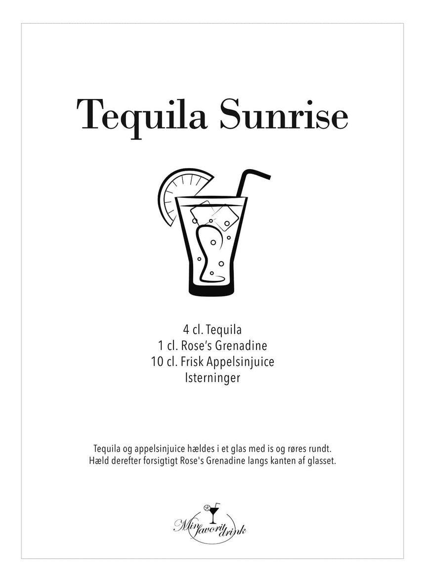 Art Card - Tequila Sunrise - Incado