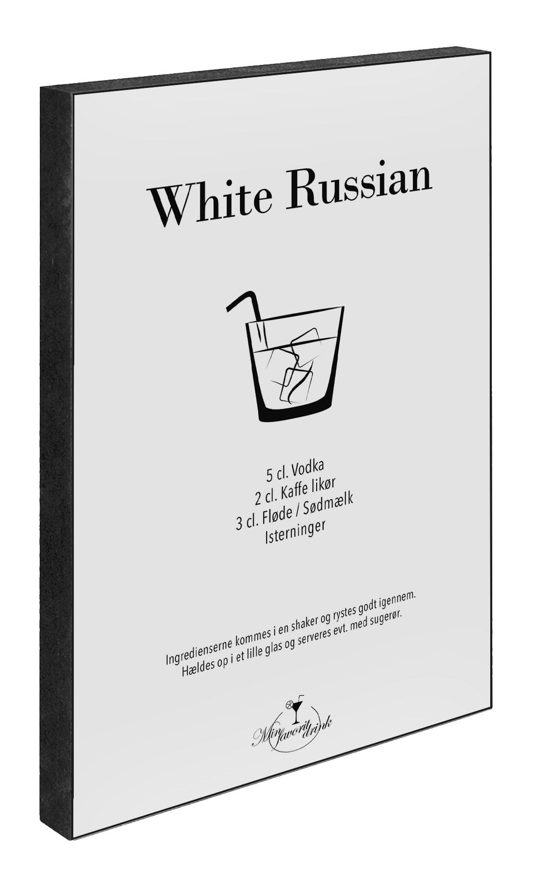 White Russian 15 x 21  cm Art Blocks