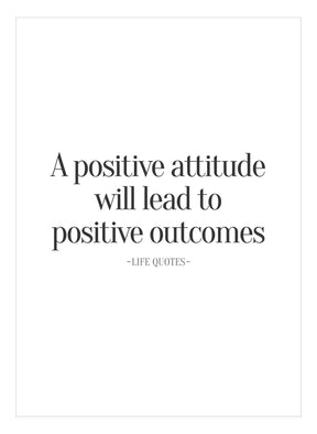 Art Card - Positive Attitude - Incado
