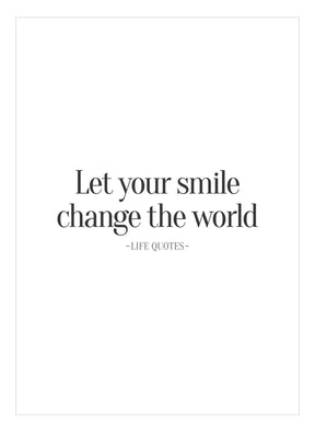 Art Card - Let your Smile - Incado
